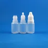 탬퍼 안전 캡이있는 100cs 10ml (1/3 oz) 플라스틱 드롭퍼 병 드롭 노즐 팁 안전한 부드러운 LDPE 압착 가능한 매장 서브 포장 액체 10 ml