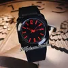 2021 OCTO 102738 PVD Case de acero negro Dial negro Marcadores Rojos Correa de goma Reloj Automatic Watch Sports Sports E07B22148746