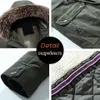 Oumor Winter Men Men Casual Casual Coloque Longo Capuz de L￣o Jaqueta Parkas Men Roupa Fashion Moda quente Pocket Parkas Men 201119