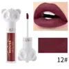 Romantic Beauty 6 Colors Matte Lip Gloss Mouse Shape Lip Glaze Velvet Moisture Long-Lasting Non-stick Cup Smooth Lip gloss