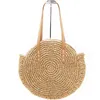 Women Retro Beach Bag Shoulder Bags Hand Woven Straw Bag Large Capacity Handmade Beach Bag Bohemian Rattan Bags Summer Bags G220210
