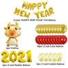 41 pçs conjunto decorações de ano novo chinês 2021 ouro vermelho látex 16 polegada número balão chinês feliz ano novo 2021 balão festa deco f2963