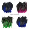 Décoration de fête bricolage décor plumes pour artisanat mariage Bdenet artisanat matériaux plume mâle cheveux queue noire peut être teint jllKki