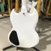 SG G400エレキギターホワイトカラーマホガニーボディローズウッドフィンガーボードクロムハードウェア高品質ギターガイタラ