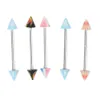 110 unids / lote Conjunto de piercings de moda Barra de cejas Barra de labios Nariz Pircing Ear Studs Acero inoxidable Joyería mixta para el cuerpo Q JLLHGV