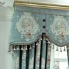 Luxury Window Styles for Living Room Elegant Drapes European Embroidered Curtain LJ201224