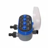 Válvula de esfera eletrônica rega automática duas tomadas quatro discadores temporizador de água controlador de irrigação de jardim para jardim, quintal # 21032 201203