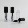 Black Cap plástico DIY Esvaziar Mascara Tubes com garrafa de pestana Wand escova creme Container 500pcs frascos 1,2 ml