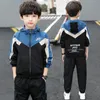 Neue Jungen Kleidung Sets Frühling Herbst Teenager Junge Kleidung Kinder Cotton Casual Sports-Anzug Modetracks für 5-14Y16971213