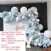 170Pcs Pastel Balloons Garland Arch Kit Macaron Blue Birthday Wedding Baby Shower Anniversary Party Decor Balloonwall T200624261W
