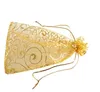 رمش الأورجانزا الرباط مجوهرات التعبئة الحقيبة الزفاف لصالح أكياس الهدايا GD1124
