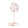6pcs/set Sweet Flamingo Creative Metal Card Holders Confetti Wedding Party Table Decarations Cake Business Message Card Holder AL9992