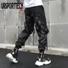 StreetWear Cargo Byxor Män Multi Fickor Harem Byxor Hip Hop Casual Male Track Joggers Byxor Mode harajuku män