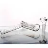 Mini Hammer Glass Bong 6 Arm 14cm Perkolator Portable Smoking Pipes bubbler Bongs Vattenpipor Skål 18,8 mm vattenpipor