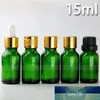 Neue Produkte 15 ml olivgrüne Tropfflasche aus Glas, dicker E-Liquid-Tropfpipettenbehälter, 624 Stück, kostenloser Versand