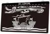 LD0108 Flagge von Brunswick Kanada 3D-Gravur LED-Lichtschild Großhandel Einzelhandel