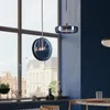 Niebieski szklany mała lampa wisiorek nowoczesna minimalistyczna sypialnia restauracja bar kawiarnia wiszące światło Nordic art de Decor E27 Oprawy