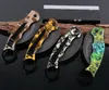 Högkvalitativ FA33 Folding Blade Claw Knife 440c Titan belagd blad Aluminiumhandtag Karambit EDC Pocket Knivar med Retail Box Package