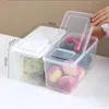 Storage Bottles & Jars Transparent Refrigerator Fresh-Keeping Box With Lid Large Capacity Vegetable And Fruit Sealed Plastic Container1