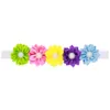 Bambino fasce colorate fiore colorato perla perla fascia perla ragazze infantile per capelli per bambini bambini accessori per capelli principessa testa bande KHA658