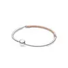 Bijoux de créateur Bracelet en argent 925 Charm Perle fit Pandora Lisse Serpent Os Couture Simple Diapositive Bracelets Perles Style Européen Charmes Perlé Murano