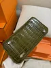 bolso Birkinbag BirkinbagTotes Casco de marca de 25 cm de más alta calidad Crocodile Skin Bolso de lujo Bolso inspirado en la línea de cera totalmente hecha a mano Oli