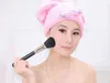 Coral Fleece Bath Hat Magic Hair Shower Caps Dry Drying Turban Wrap Towel Water Absorption Quick Cute Bow Make Up Towel