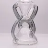 7.6 tum glas bong hopah clear återvinna olje rigga vattenrör rökglas