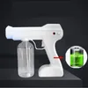 2020 Hot Sale Hushållsportabel Disinfektion Trådlös Sprayer Blue Light Atomization Nano Spray Gun 800 ml Hushållsrengöringsverktyg