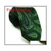 donkergroene zijden stropdas