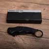 1Pcs Outdoor Tactical Folding Knife 440C Black Tanto Blade Blacks G10 Handle EDC Pocket Folder Knives With Retail Box