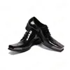 Mens italiano Handmade vestido sapatos de couro da Igreja Shoes Burgundy Cap Oxfords Preto Toe Gents social Terno Shoes