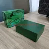 hjd ROLEX Green Cases qualité homme Montre Boîte en bois Sacs en papier certificat Boîtes originales pour femme en bois Montres Coffret cadeau Accessori276U