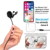 FreeShipping 3.5mm Audio Video Record Lavalier Risvolto Microfono Clip On Mic per i-Phon Android Mac DSLR Podcast Videocamera Registratore