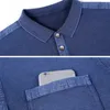 Brand Spring Autumn Vintage Polo Shirt Men High Quality Cotton Tee Shirt Homme långärmad Camisa Polo Men kläder T1105 220312