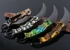 High Quality FA33 Folding Blade Claw Knife 440C Titanium Coated Blade Aluminum Handle Karambit EDC Pocket Knives With Retail Box Package