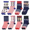 Creative Trump Socks Making America Great Again National Flag Stars Stripes Strumpor Funny Women Casual Men Cotton Socks 2532952