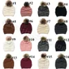 Criss Cross Beanie Women 16 Styles Winter Warm Outdoor Skull Caps Staccabile Rimovibile Pompon Ponytail Berretti