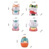 Cartoon Ceramic Chopsticks Organizer Cute Animal Flatware Cylinder Multi Purpose Kitchen Stoarge Holder Utensils Drainer Tank