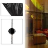 Svart String Chain Curtain Glänsande Tassel Line Gardiner Fönsterdörr Divider Drape Living Room Decor Valance Home Decoration1