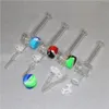 Glas-Nektar-Wasserpfeifen mit 10 mm 14 mm Quarzspitzen, Keck-Clip, 5 ml Silikonbehälter, Reclaimer-Nektar-Set zum Rauchen