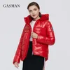 Gasman Black Patchwork Mash Mash Mash Mash Winter Jacket Płaszcz damski Parka Parka żeńska wiatrowa puffer gruba kurtka 005 201127