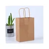 Einkaufstaschen aus Kraftpapier, multifunktional, hochwertige Tasche in weicher Farbe mit Griffen, Geschenkverpackung für Festivals, 21 x 15 x 8 cm, 164 K2