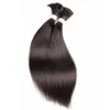 4 pièces cheveux en vrac couleur naturelle droite jerry bouclés indien cheveux humains sans trame cheveux bouclés en vrac pour tresser 4896849