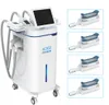 Kraftfull -14 ° 360 ° Omgivning Frysta Cryo Celluliter Minska bantning 4 Handtag Frysning Fettkryolipolys med Blue Light Laser Slimming Beauty Machine