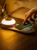 Moonshadow 야간 조명 지능형 LED 센서 침실 침대 옆 옆 USB 충전 눈 보호 야간 램프 201028