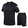 Snabbtorkare Running Sats Sport kostymer Kostymer Gym Fitness Kläder Sommar Mäns Fotboll Tracksuit Uniforms Sportkläder Y1221