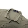Fredd Marshall nova camisa militar masculina Men Shirve Shirt camisas de carga 100% algodão Casual Casual Solid Male Pocket Work Cirtle LJ200925