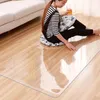 Transparent matta trägolv Skyddsplatta Datorrund PVC Mat Rektangulär mattan 220301