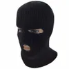 Masque intégral de ski 3 masque bonnet d'hiver trou cagoule cagoule moto casque de moto casque intégral bras